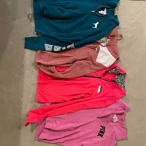 Pink sweatshirts
